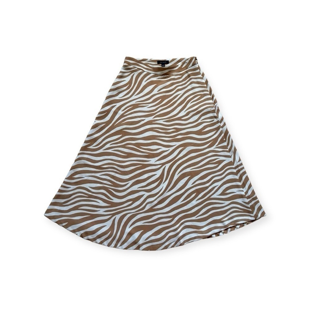 Ann Taylor Zebra Print Neutral Skirt